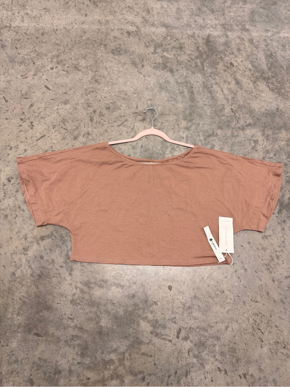 Relaxed Crop Top in Dusty Rose